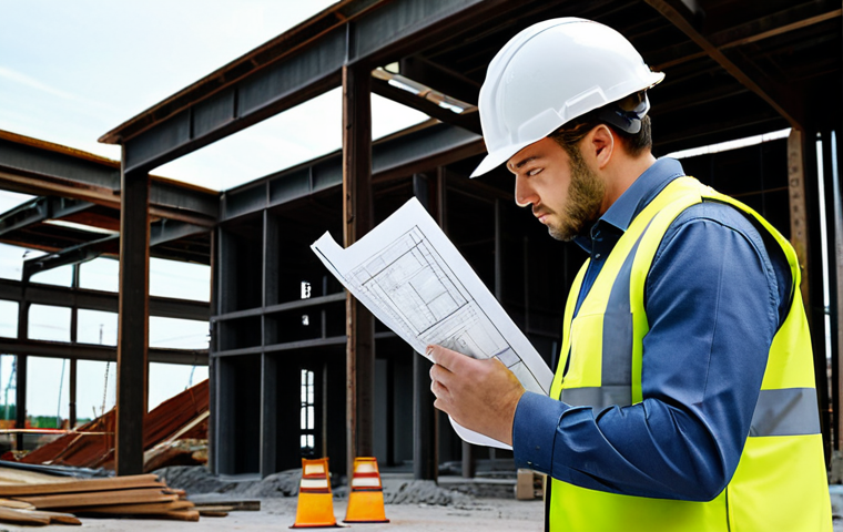 **
"A professional civil engineer in a fully clothed, modest business suit, reviewing blueprints on a construction site, hard hat, safety vest, appropriate attire, safe for work, perfect anatomy, natural proportions, professional photography, daytime, high quality."
**