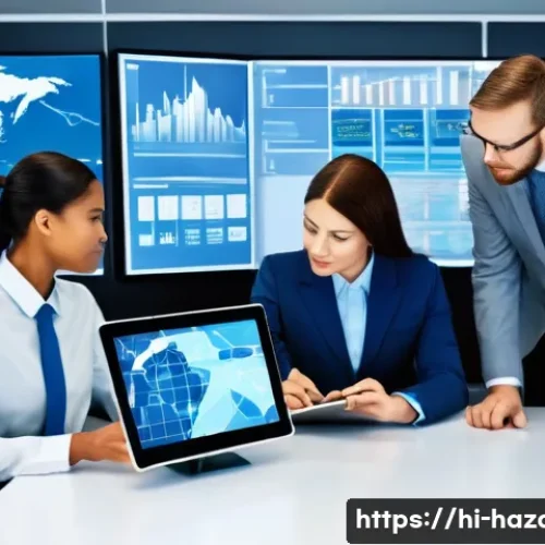 Home 33 위험물관리사 자격증의 국가별 활용 사례 - **Prompt 1: Collaborative Safety Professionals**
"A diverse team of five safety management profe...
