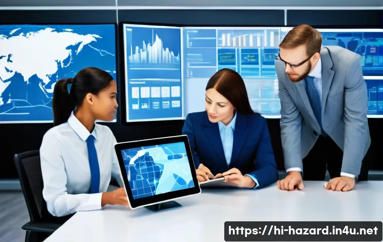 위험물관리사 자격증의 국가별 활용 사례 - **Prompt 1: Collaborative Safety Professionals**
    "A diverse team of five safety management profe...
