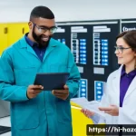 Home 20 위험물관리사 경력 개발을 위한 추가 자격증 - **Prompt 1: The Certified Hazardous Materials Professional**
"A diverse group of three professio...